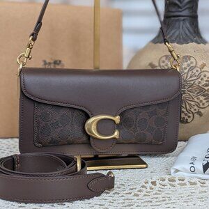 Coach Tabby 26 Signature Canvas Shoulder Bag Brown